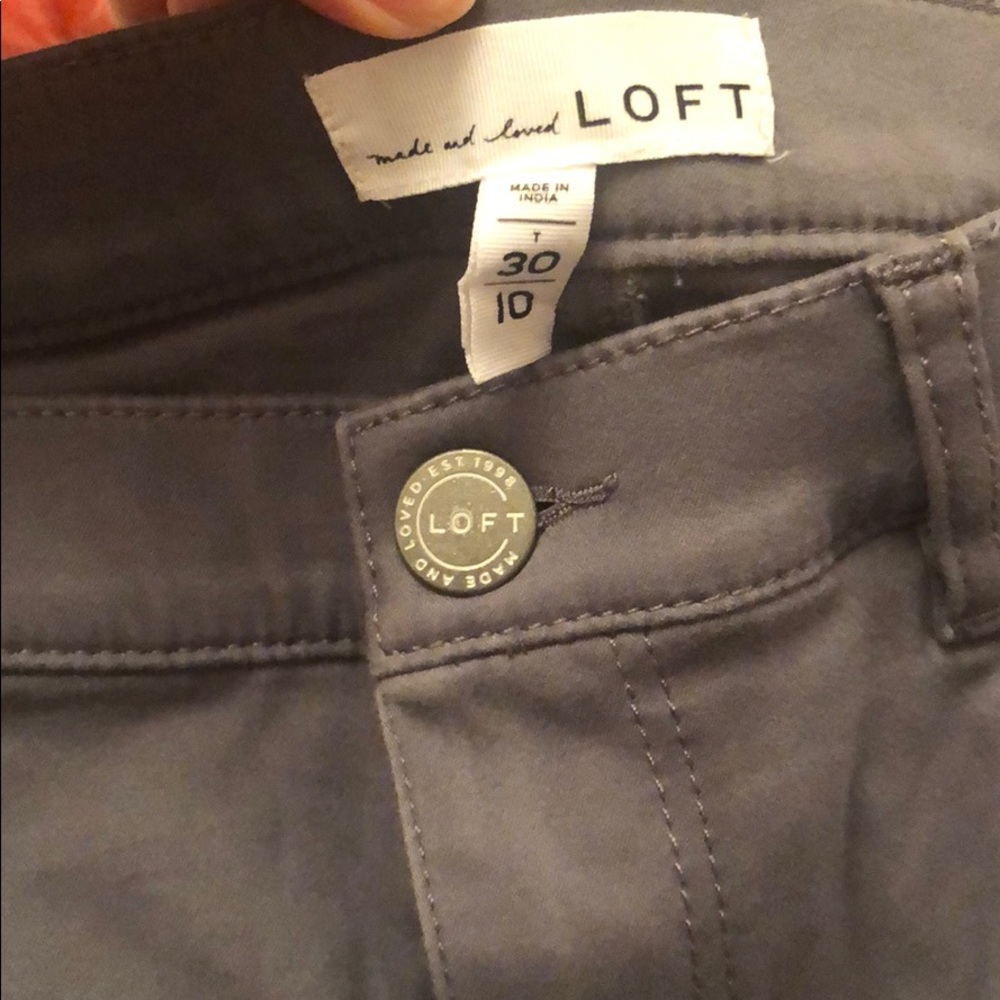 Gray LOFT Like-New Pants